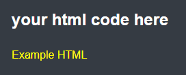 Example Inserting Raw HTML in Hugo